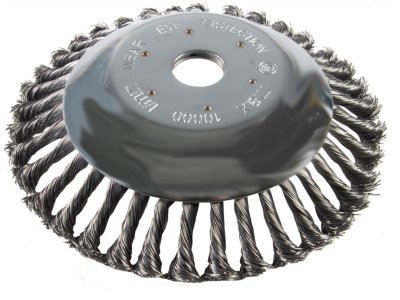 Raider Wire hair brush, conical braided Ø200mm x Ø25.4mm