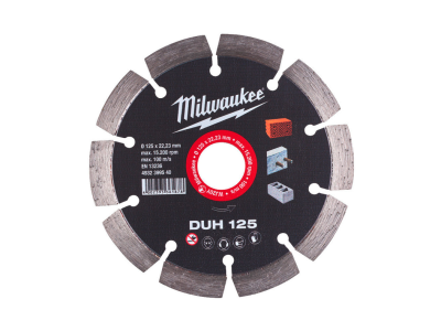 Diamond disc DUH 125mm - brick, concrete Milwaukee