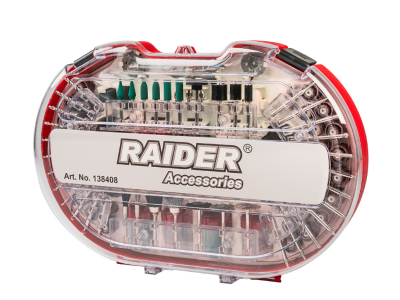 Аксесоари за шлифовалка Raider 276бр. к- т в куфар