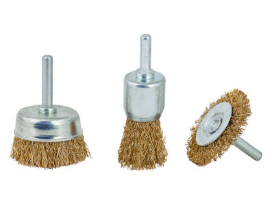 Raider Drill Brushes Brass 3pcs Set