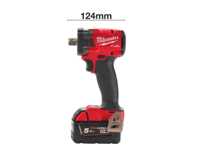 Milwaukee M18FIW2P12-0X Compact Impact Wrench ½″ Square Drive, 339 Nm