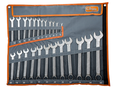 Combination Spanners, Satin, 6-32mm, 24 pcs Richmann C8345