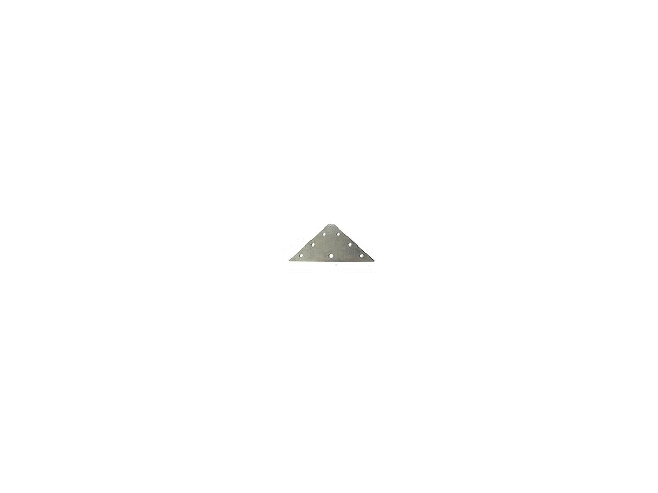 Plate triangular - right angle PL 3AB 130х65mm / Planks | Marina