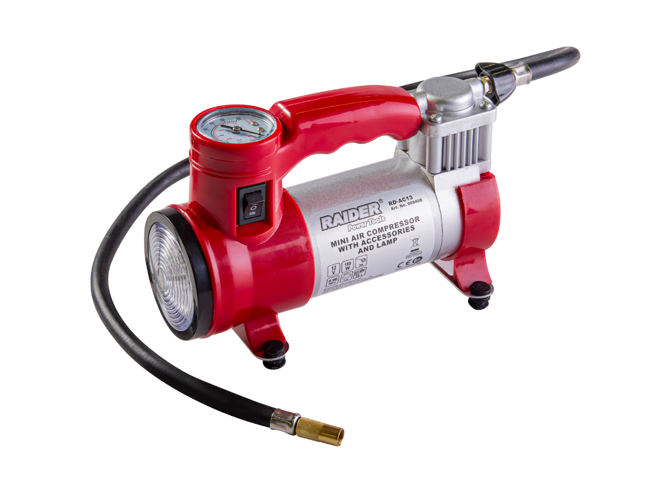 Raider RD-AC13 Metal compressor 12VDC / 180W 35L/min - 089408 ...