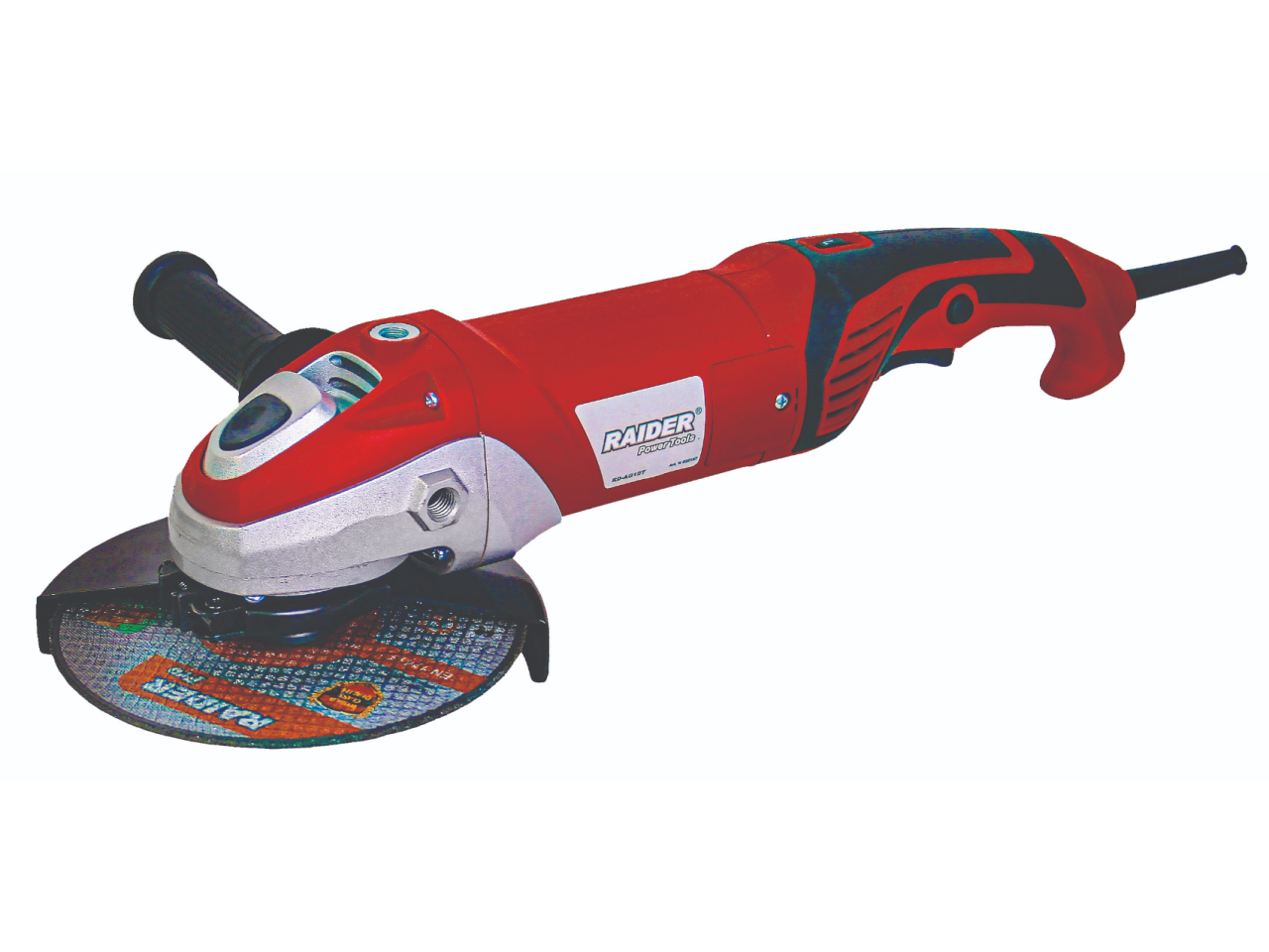 Raider RD-AG10T Angle grinder 180mm 1400W with soft start and speed ...