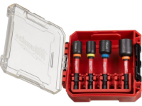 Комплект 4 ударни вложки Milwaukee SHOCKWAVE™ 1/4'' шестостен към ⌀ 7 / 8 / 10 / 13 - 4932492445