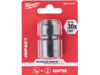 Адаптер за гайковерт 1/2″ квадрат - 1/4″ шестостен за битове Milwaukee 4932471828