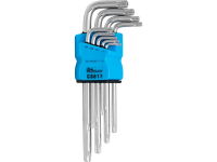 Имбусни ключове Torx с отвор Т10-Т50 9 бр. к-т Richmann C6613
