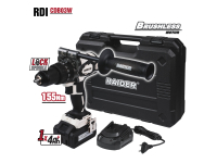 Raider RDI-CDB03W brushless impact drill with 4Ah battery and case - 011503