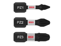 Накрайници комплект 3 бр. Bosch PZ1,PZ2,PZ3 1/4х25 Impact Control 2608522471