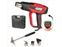 Raider RD-HG28 Hot air gun 2000W with LCD display and case - 074316