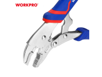 Locking pliers with plastic handle, 180 mm