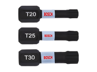 Накрайници комплект 3 бр. Bosch T20,Т25,Т30 1/4х25 Impact Control 2608522479