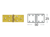 Long shoulder hinge Z 50х25х1.5mm