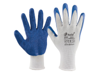 Ръкавици от еласт. полиестер топени в латекс 233105-В n9 Card topgrip eco-blue